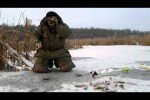 Ловля окуня зимой на безмотыльную удочку без кивка