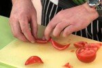 Картофельные лодочки с помидорами и треской рецепт